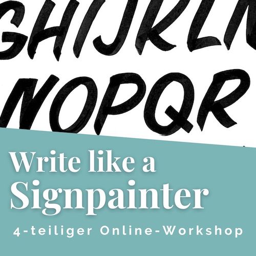 write like a signpainter 